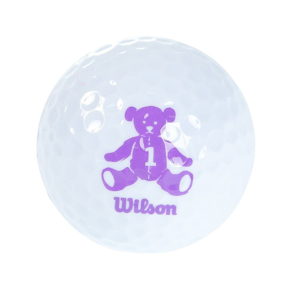 ウイルソンゴルフ（Wilson Golf）（レディース）ゴルフボール BEAR4 ホワイト ネット(8個入り)