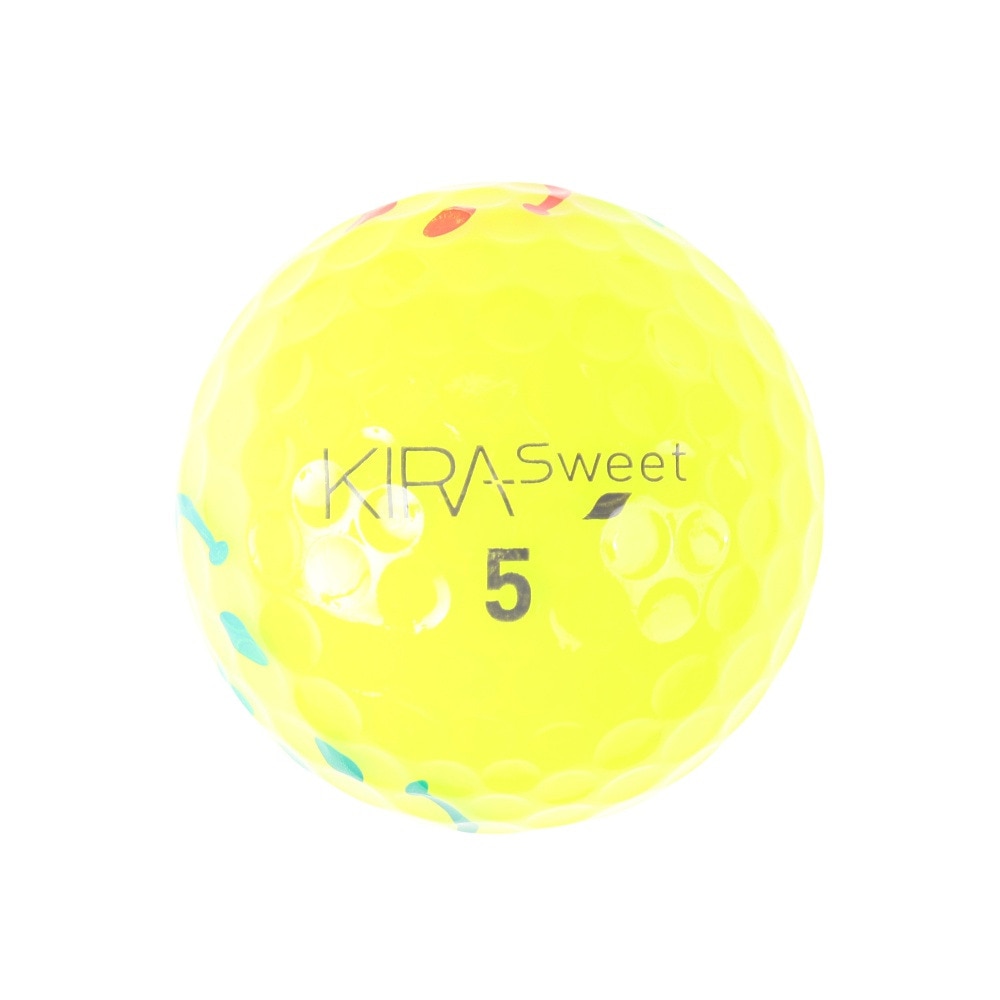 キャスコ（KASCO）（レディース）ゴルフボール KIRA SWEET 4個入り フルキャラ イエロー4ケ