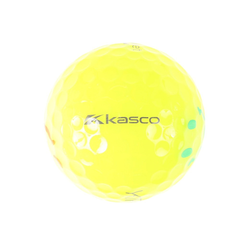 キャスコ（KASCO）（レディース）ゴルフボール KIRA SWEET 4個入り フルキャラ イエロー4ケ