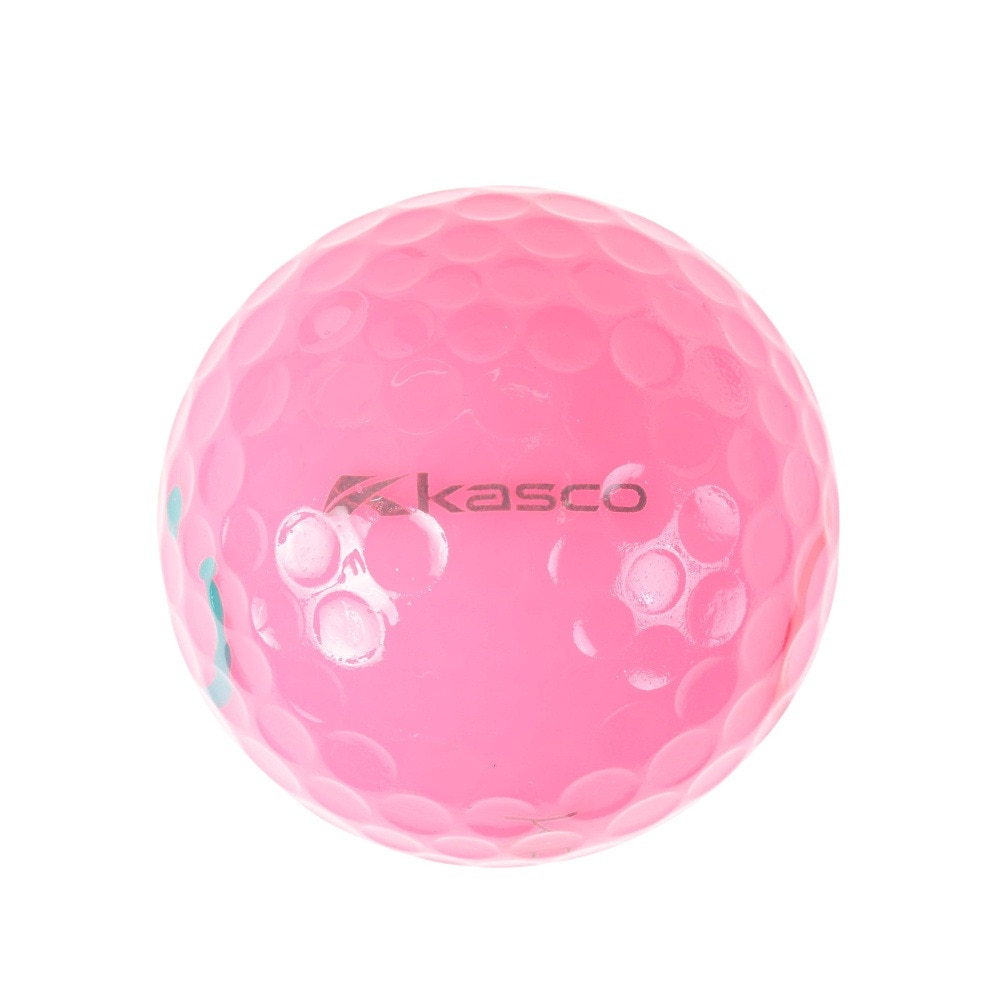 キャスコ（KASCO）（レディース）ゴルフボール KIRA SWEET 4個入り フルキャラ ピンク4ケ