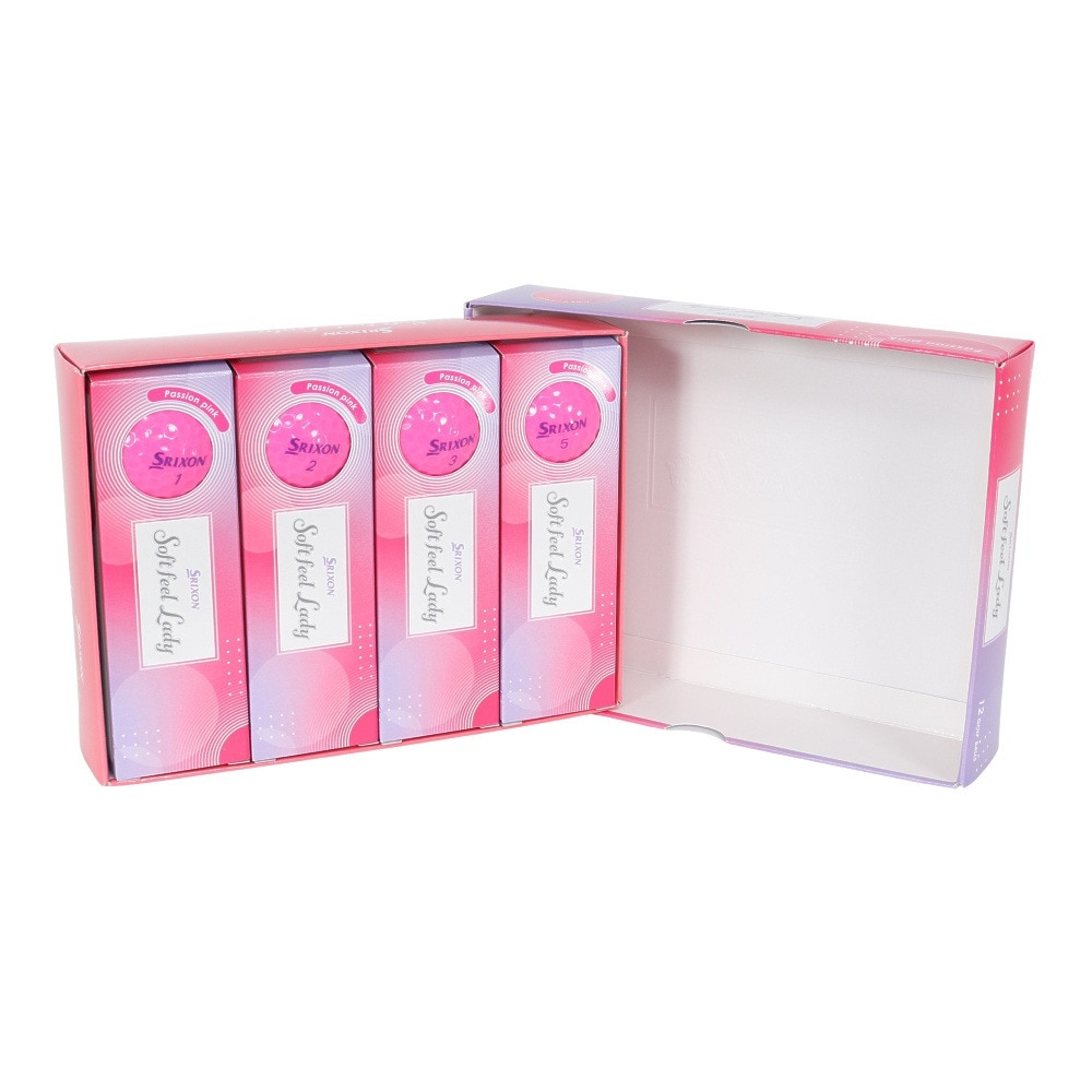 スリクソン（SRIXON）（レディース）ゴルフボール SOFT FEEL LADY ダース(12個入り) PPK