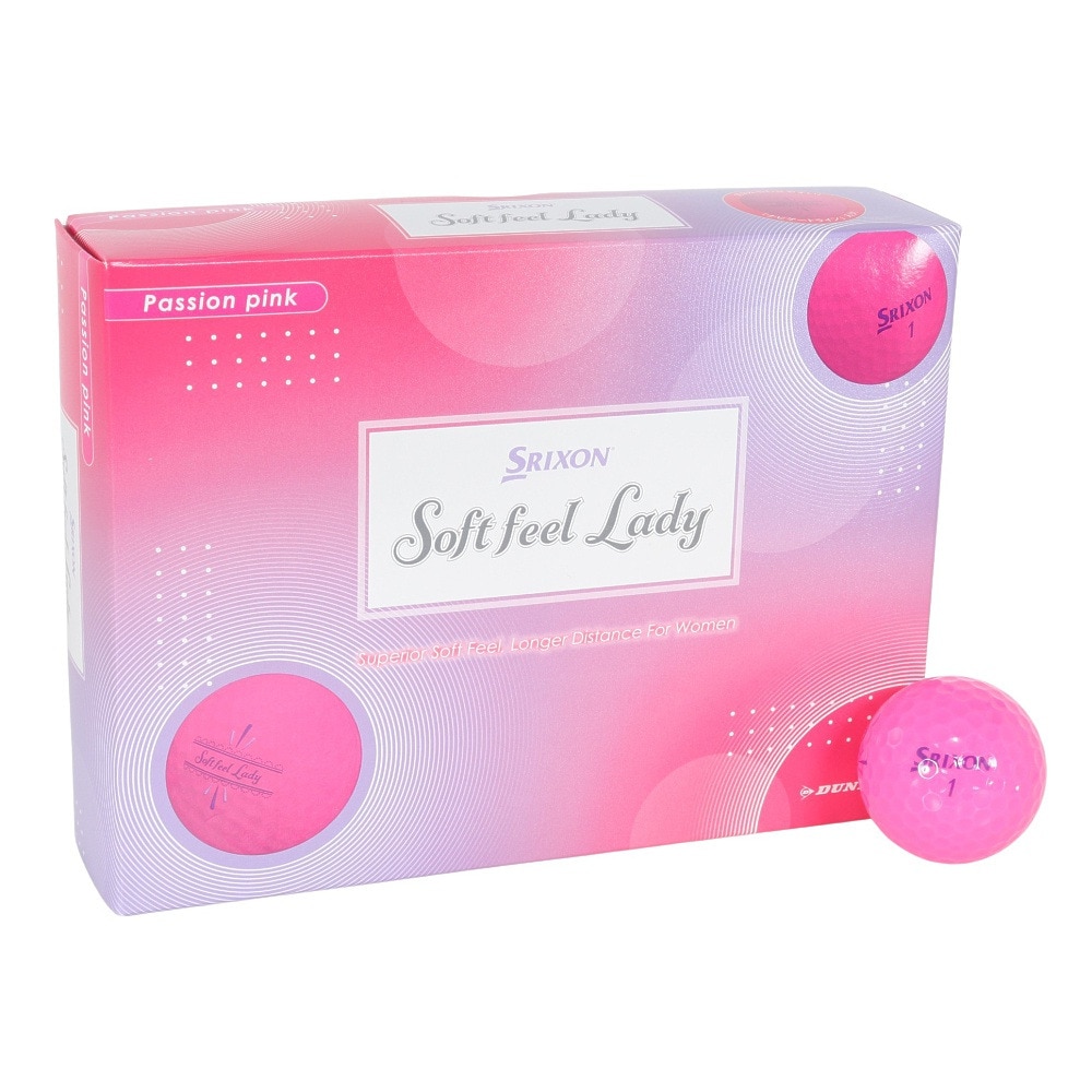 スリクソン（SRIXON）（レディース）ゴルフボール SOFT FEEL LADY ダース(12個入り) PPK
