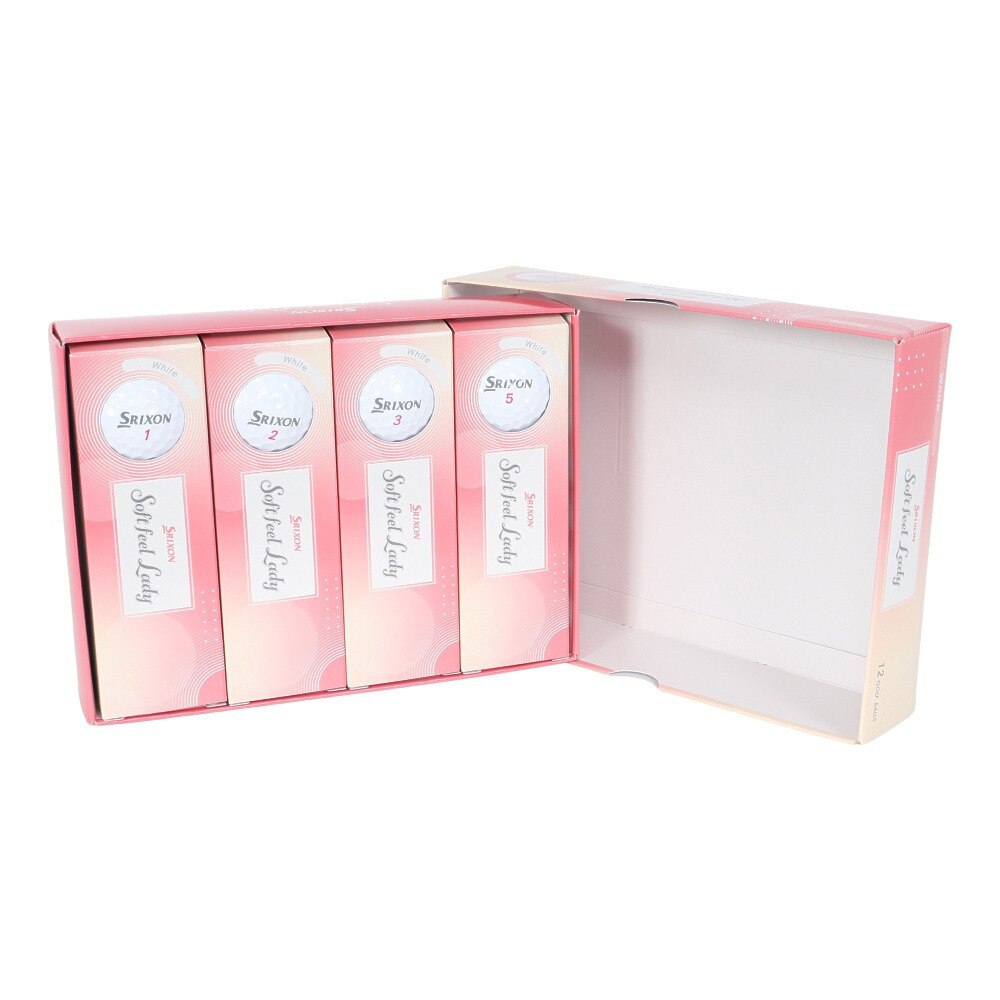 スリクソン（SRIXON）（レディース）【3ダースセット】ゴルフボール SOFT FEEL LADY WH 3ダース(36個入り)