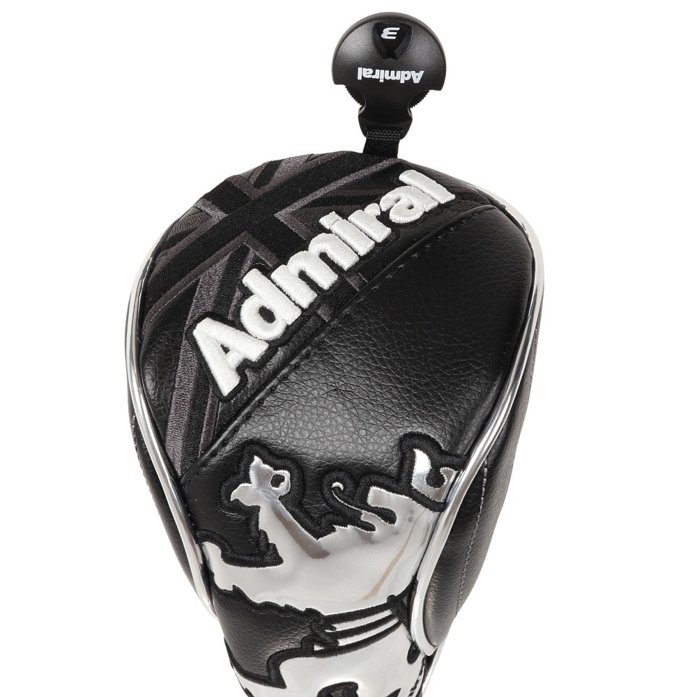 アドミラル ゴルフ（Admiral GOLF）（メンズ、レディース）ヘッドカバー フェアウェイウッド用 スポーツモデル ADMG1BH5-BLK