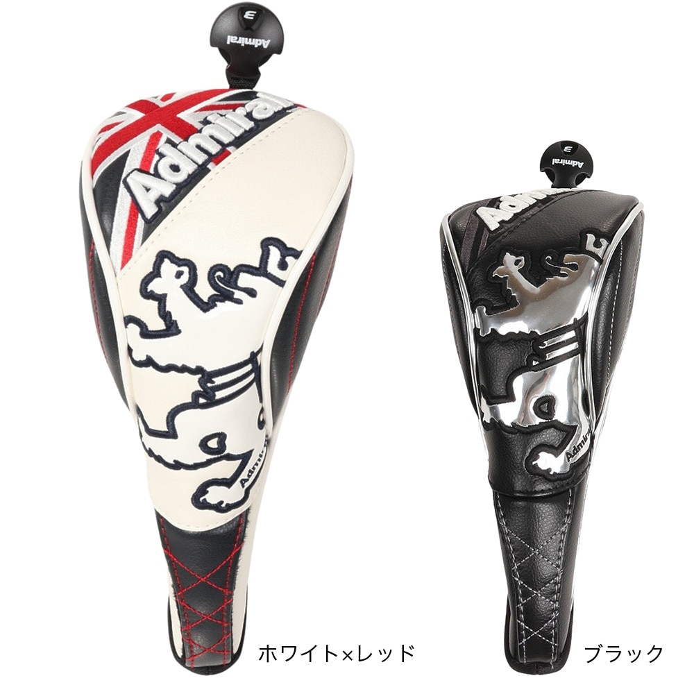 アドミラル ゴルフ（Admiral GOLF）（メンズ、レディース）ヘッドカバー フェアウェイウッド用 スポーツモデル ADMG1BH5-BLK