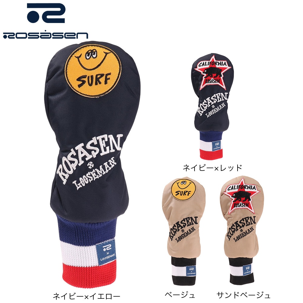 ROSASEN（メンズ、レディース）ゴルフ ルーズマンコラボ ヘッドカバー ユーティリティ用 046-96203-099
