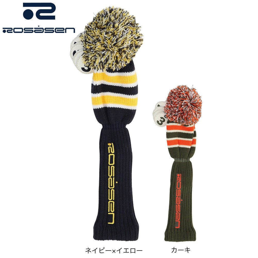 ROSASEN（メンズ、レディース）ゴルフ ヘッドカバー フェアウェイウッド用 ユーティリティー用 FW UT 046-97802-098