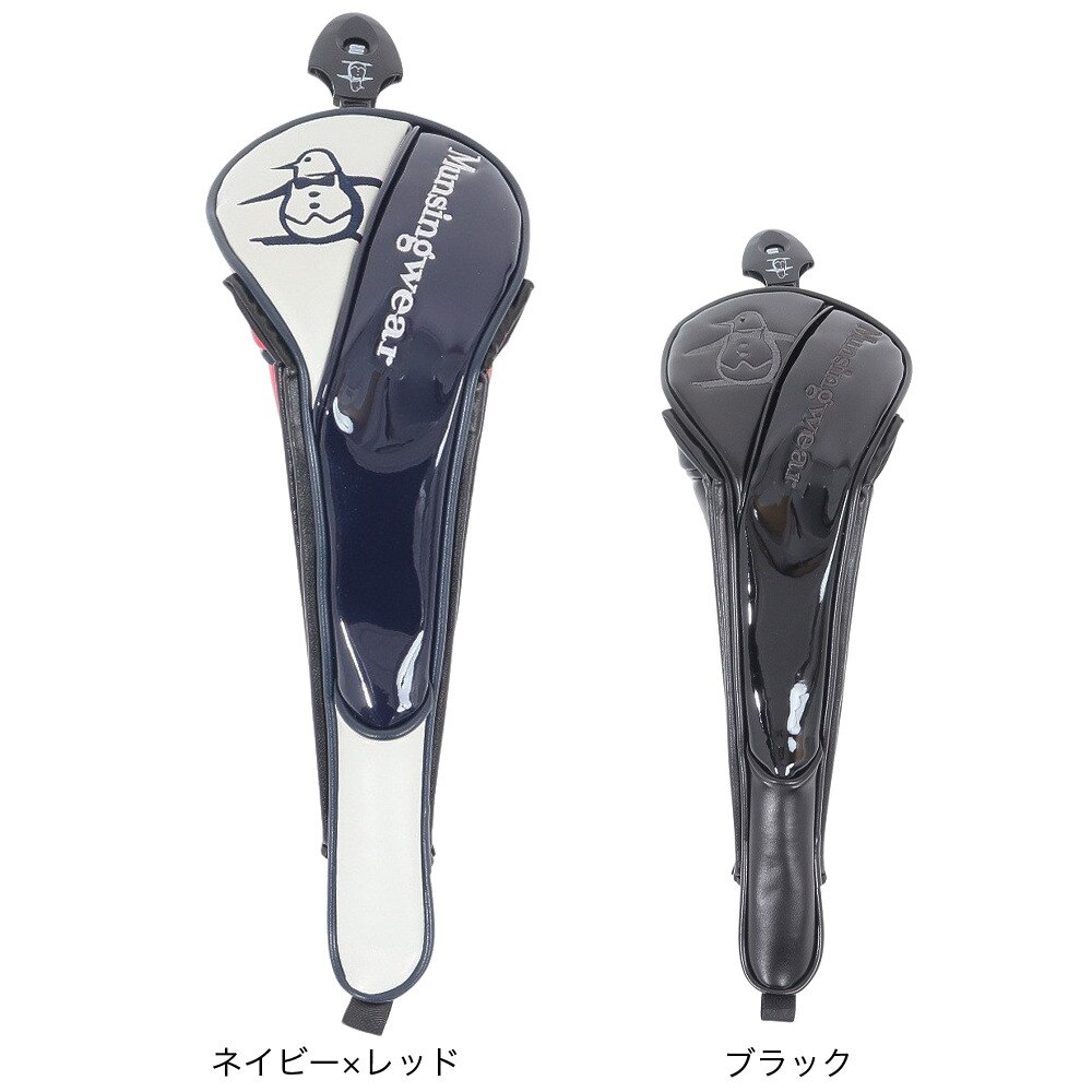 マンシングウエア（MUNSING WEAR）（メンズ、レディース、キッズ）ゴルフ マグネット式 フェアウェイウッド用ヘッドカバー MQBVJG30 BK00