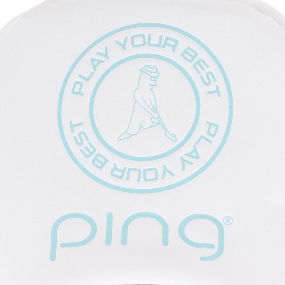 ピン（PING）（メンズ、レディース）ゴルフ ソフト PU ユーティリティ用 ヘッドカバー 番手ダイヤル式 HB HC-L2301 WH 36874