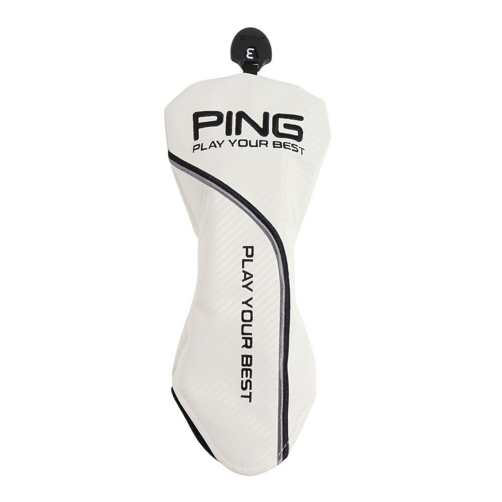 ピン（PING）（メンズ、レディース）ゴルフ HC-P2301 ツアーライトミトン ヘッドカバー フェアウェイウッド用 WH/GR 36854  ゴルフ用品はヴィクトリアゴルフ