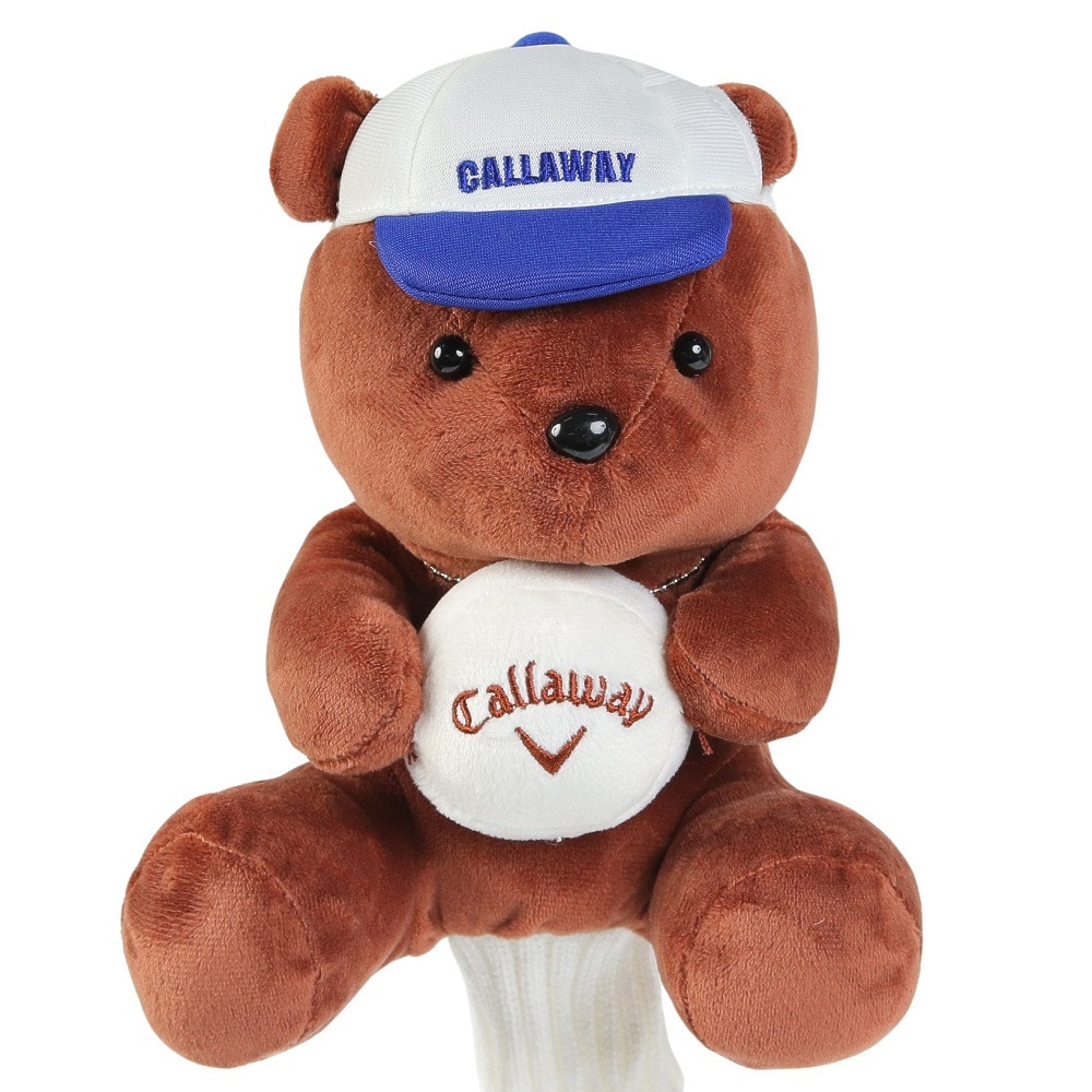キャロウェイ（CALLAWAY）（メンズ、レディース）ゴルフ フェアウェイウッド用ヘッドカバー ベア 番手チャーム付き FW 23 JM 5523146HC BRW