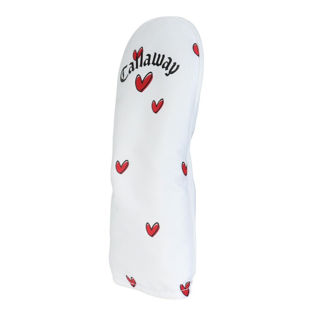 キャロウェイ（CALLAWAY）（メンズ、レディース）ゴルフ ヘッドカバー ユーティリティ用 UT用 Love Callaway 番手チャーム付き 5524103LC WHT