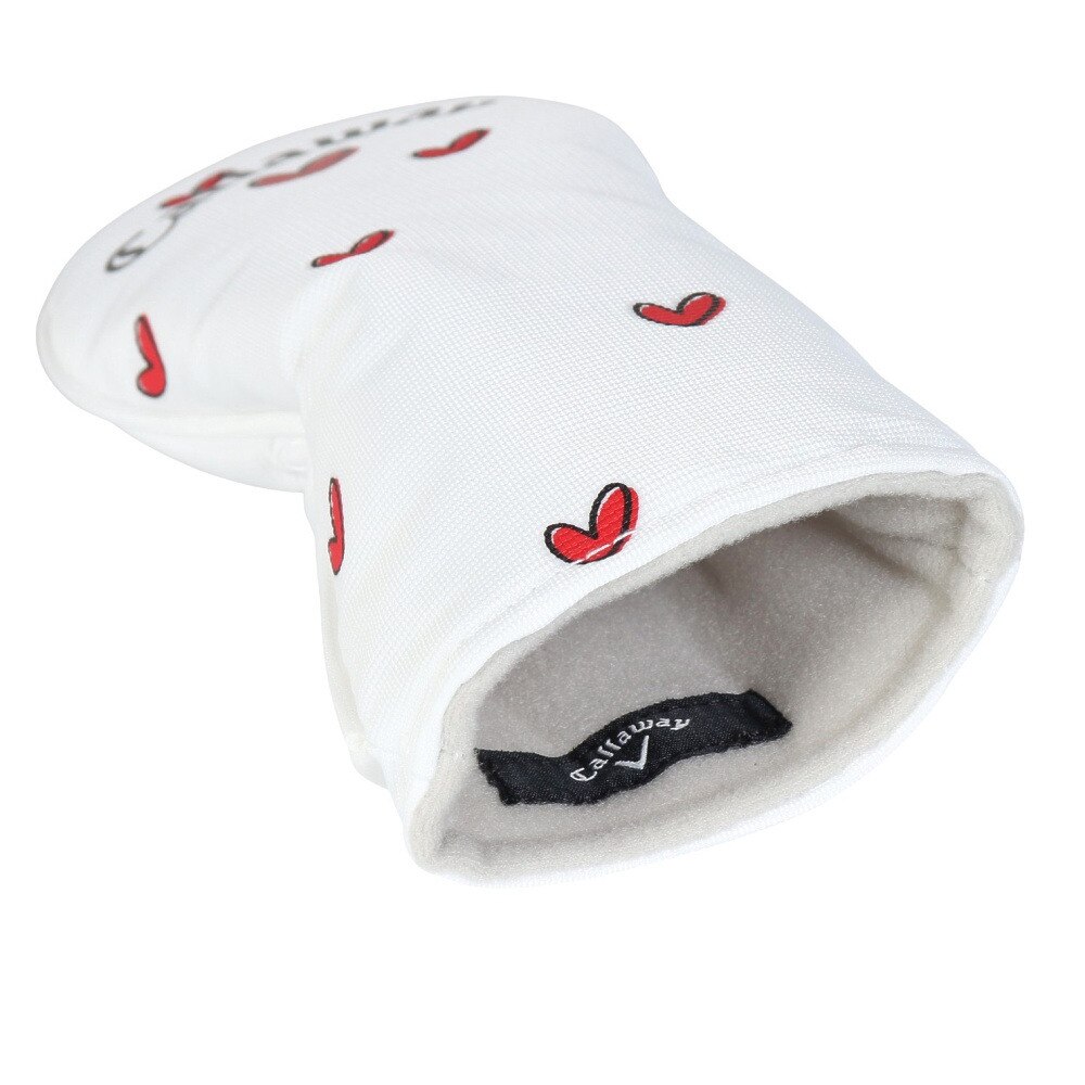 キャロウェイ（CALLAWAY）（メンズ、レディース）ゴルフ ヘッドカバー ユーティリティ用 UT用 Love Callaway 番手チャーム付き 5524103LC WHT