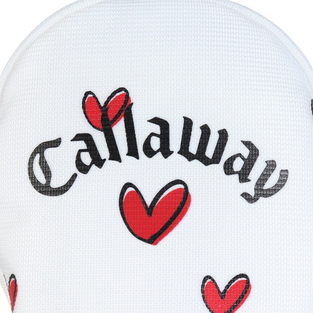 キャロウェイ（CALLAWAY）（メンズ、レディース）ゴルフ ヘッドカバー ユーティリティ用 UT用 Love Callaway 番手チャーム付き 5524103LC WHT