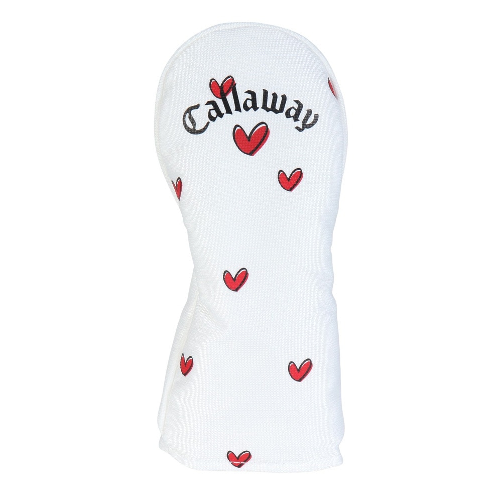 キャロウェイ（CALLAWAY）（メンズ、レディース）ゴルフ ヘッドカバー ユーティリティ用 UT用 Love Callaway 番手チャーム付き 5524103LC WHT