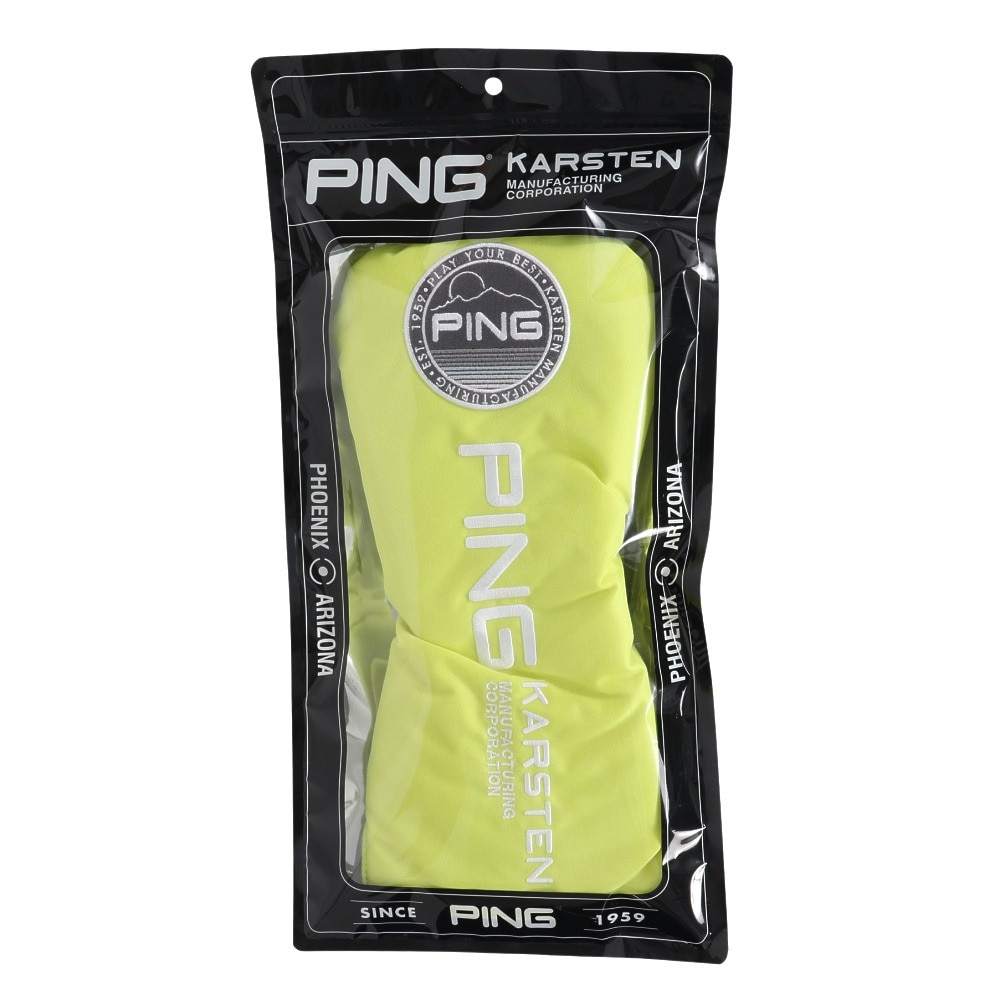 ピン（PING）（メンズ、レディース）ゴルフ アリゾナカジュアル ヘッドカバー ドライバー用 HC-U2501 LIME 38238