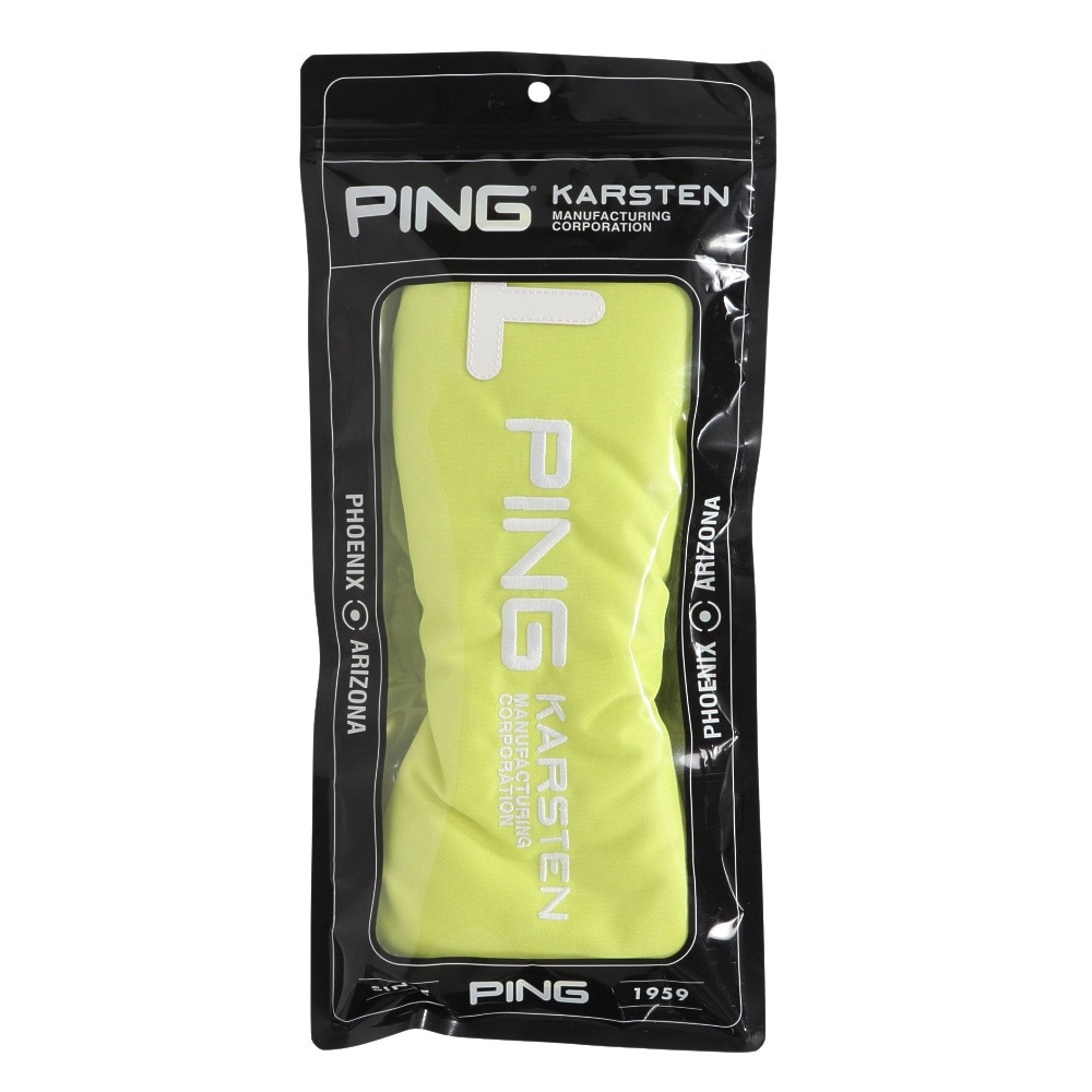ピン（PING）（メンズ、レディース）ゴルフ アリゾナカジュアル ヘッドカバー フェアウェイウッド用 HC-U2502 LIME 38239