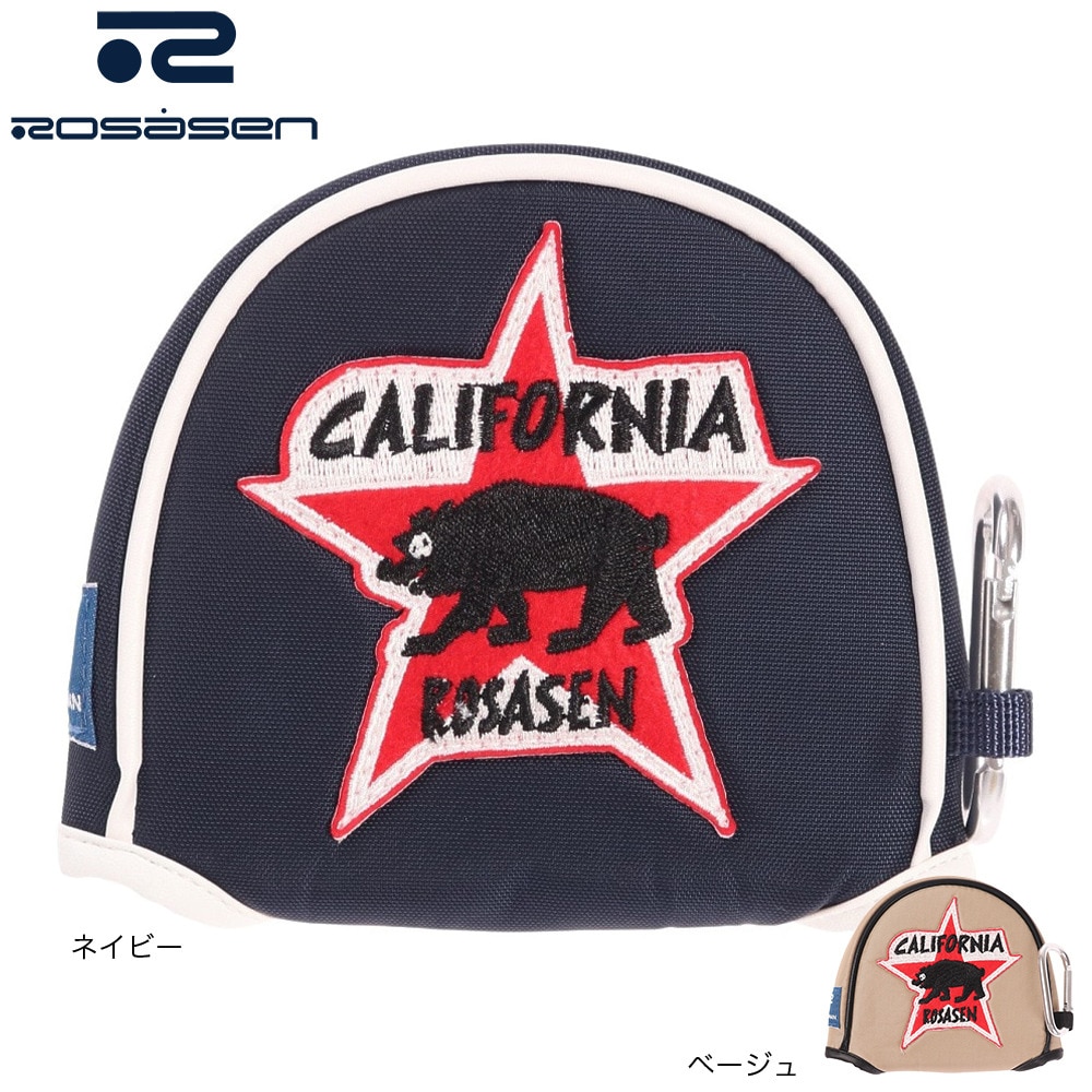 ROSASEN（メンズ、レディース）ゴルフ ルーズマンコラボ パターカバー マレット型 046-96205-052