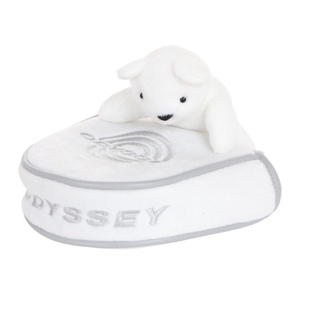 オデッセイ（ODYSSEY）（メンズ、レディース）ゴルフ ベア ヘッドカバー パターカバー マレット型 JM 5523064 PC BEAR ネオMLT WH 23 SS
