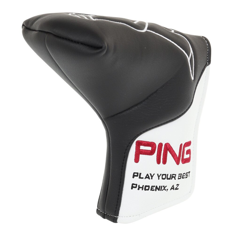 ピン（PING）（メンズ、レディース）ゴルフ パター用 ヘッドカバー HC-U2302 BK/WH 36870