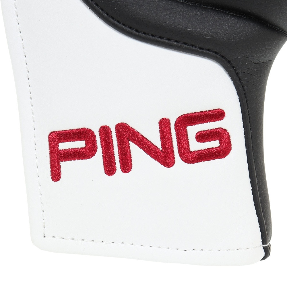 ピン（PING）（メンズ、レディース）ゴルフ パター用 ヘッドカバー HC-U2302 BK/WH 36870