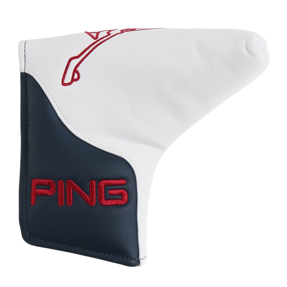 ピン（PING）（メンズ、レディース）ゴルフ HC-U2302 パターカバー WH/NV 36870