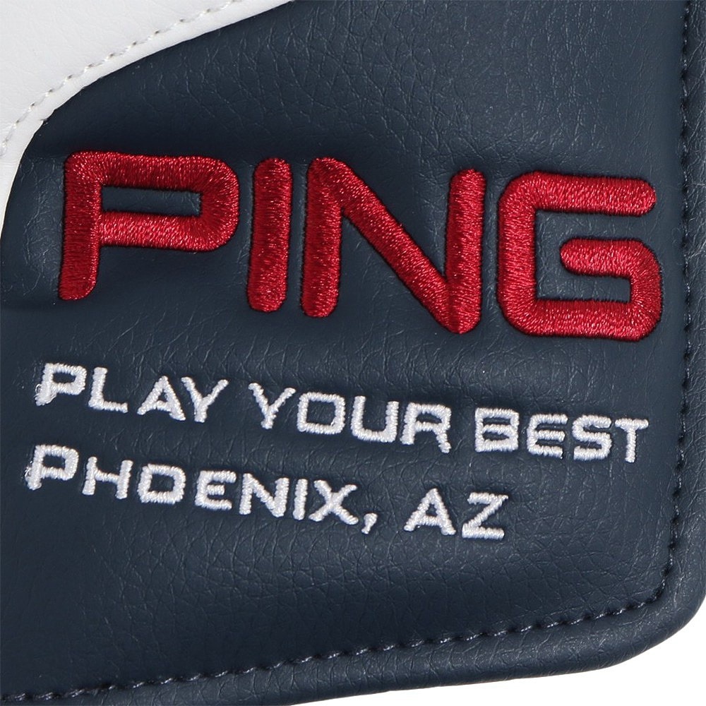 ピン（PING）（メンズ、レディース）ゴルフ HC-U2302 パターカバー WH/NV 36870