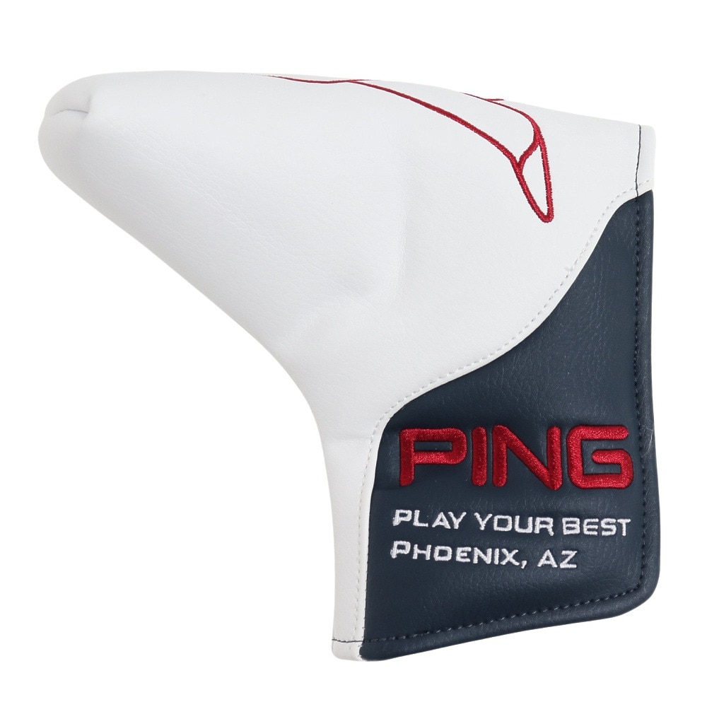 ピン（PING）（メンズ、レディース）ゴルフ HC-U2302 パターカバー WH/NV 36870