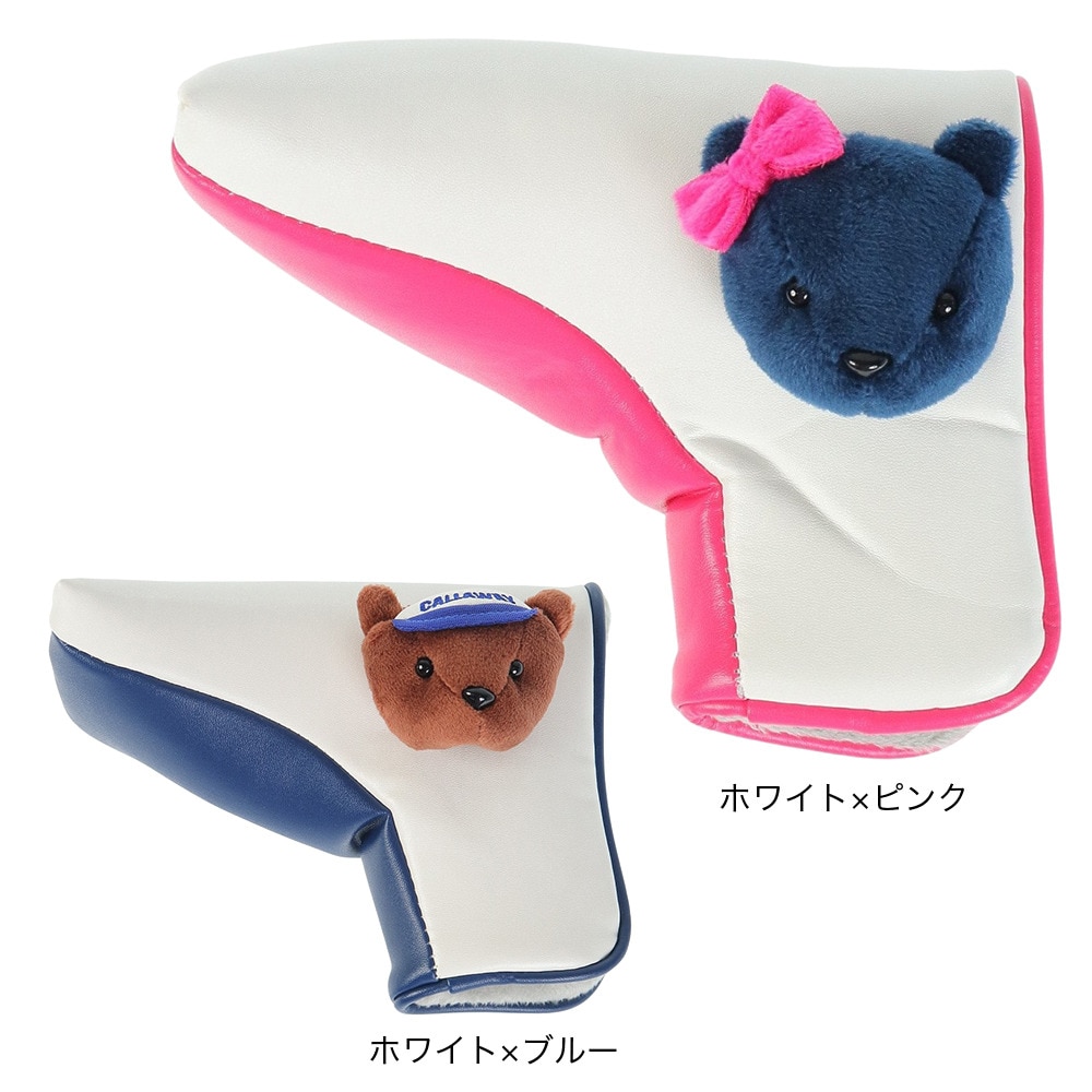 オデッセイ（ODYSSEY）（メンズ、レディース）ゴルフ パター用 ヘッドカバー ブレード型 ピン型 ベア 5523152HC BEAR BL BRW FW 23