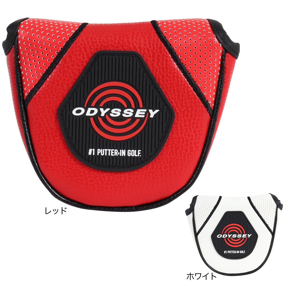オデッセイ（ODYSSEY）（メンズ、レディース）ゴルフ ヘッドカバー パター用 マレット型 オーセンティック 24 JM 5524134 WHT