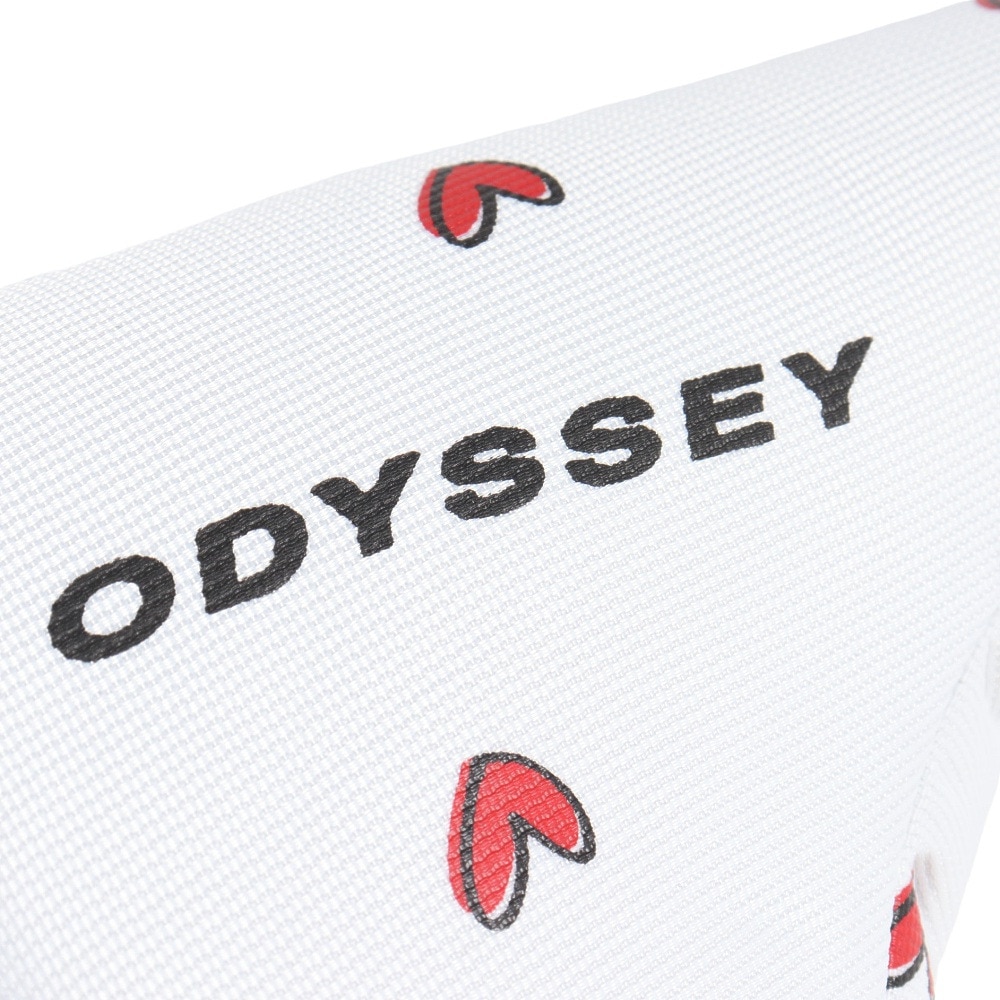 オデッセイ（ODYSSEY）（メンズ、レディース）ゴルフ ヘッドカバー パター用 ピン型 ブレード型 ラブキャロウェイ 24 JM 5524145 WHT
