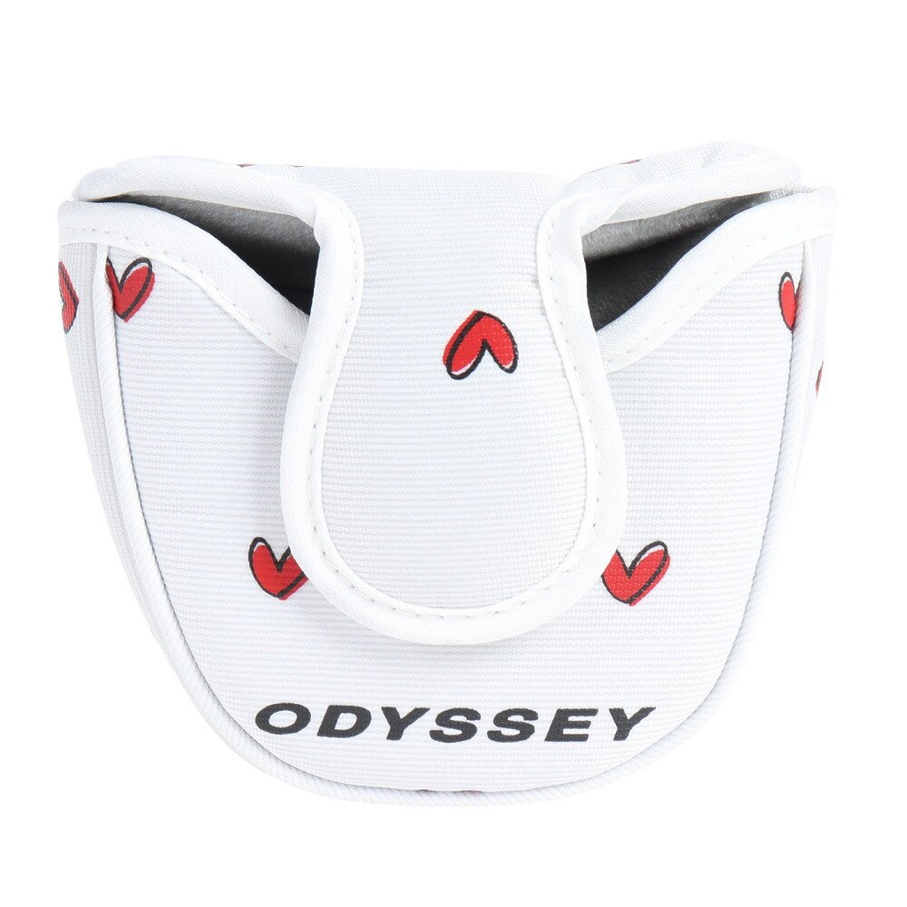 オデッセイ（ODYSSEY）（メンズ、レディース）ゴルフ ヘッドカバー パター用 マレット型 ラブキャロウェイ 24 JM 5524147 WHT