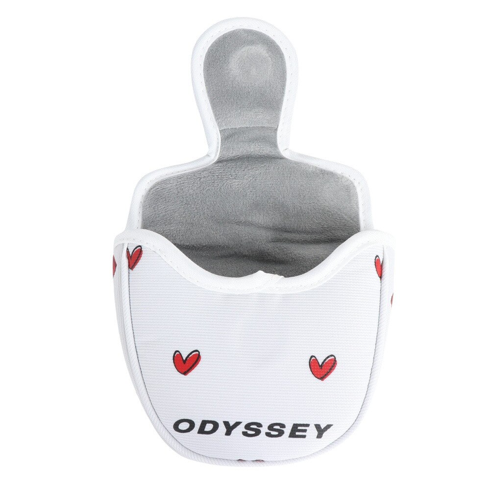 オデッセイ（ODYSSEY）（メンズ、レディース）ゴルフ ヘッドカバー パター用 マレット型 ラブキャロウェイ 24 JM 5524147 WHT