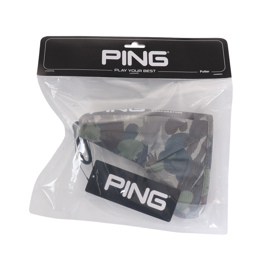 ピン（PING）（メンズ、レディース）ゴルフ ヘッドカバー パター用 ピン型 ブレード型 HC-F2403 KHAKI 37497