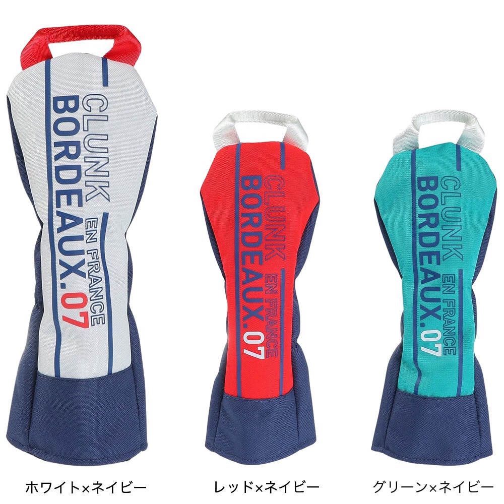 クランク（CLUNK）（メンズ、レディース）ゴルフ フェアウェイウッド用 ヘッドカバー トリカラシリーズ CL5PNB48 MINT