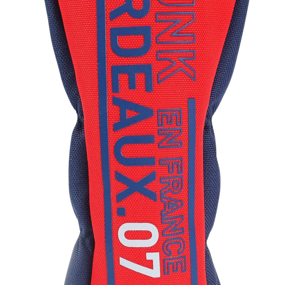 クランク（CLUNK）（メンズ、レディース）ゴルフ ユーティリティ用 ヘッドカバー トリカラシリーズ CL5PNB49 RED