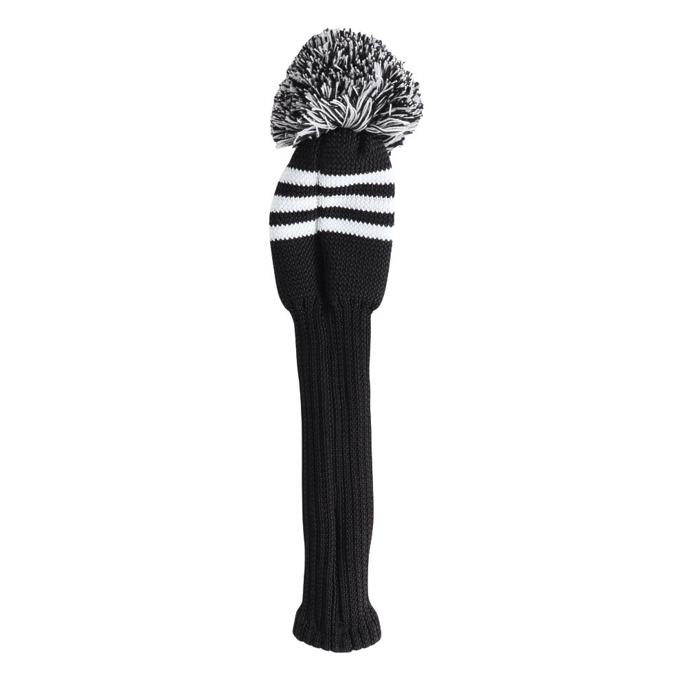 アディダス（adidas）（メンズ、レディース）ゴルフ 3ストライプ ニット ヘッドカバー 番手タグ付き JTY35-IS6562 BK/WH