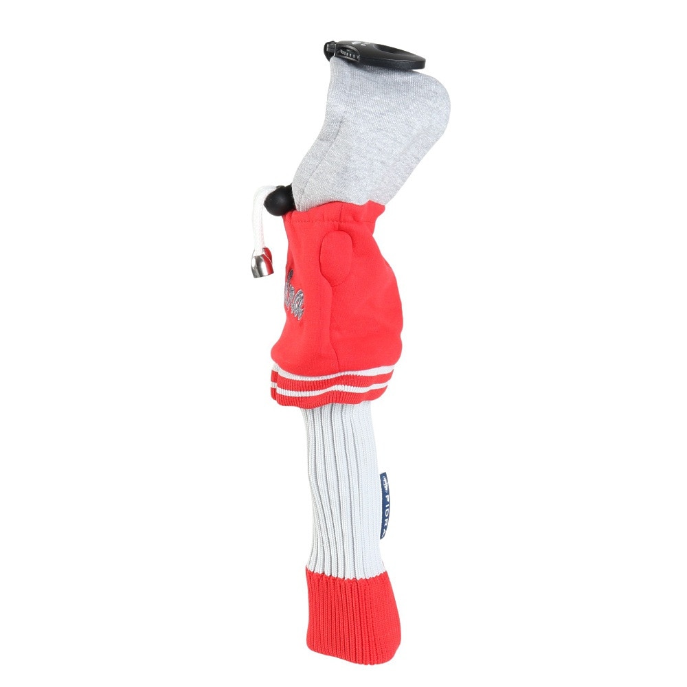 フィドラ（FIDRA）（メンズ、レディース）ゴルフ フーディ型 ヘッドカバー ユーティリティ用 FD5PNB39 RED