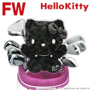 (メンズ、レディース)ハローキティヘッドカバー フェアウェイウッド用 BK KTHF2 キティFW BK