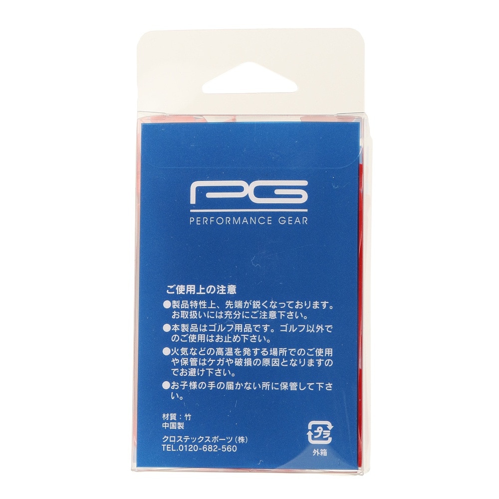 パフォーマンスギア（PG）（メンズ、レディース）カラーBOXティー ロング70mm PGCM9T3009.RED