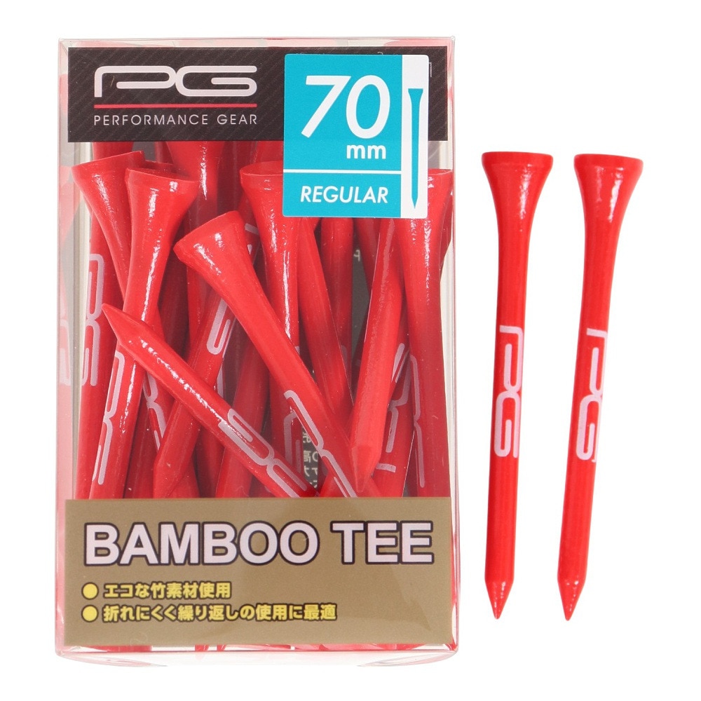 パフォーマンスギア（PG）（メンズ、レディース）カラーBOXティーロング2 REGULAR 70mm PGCM3T3009 RED