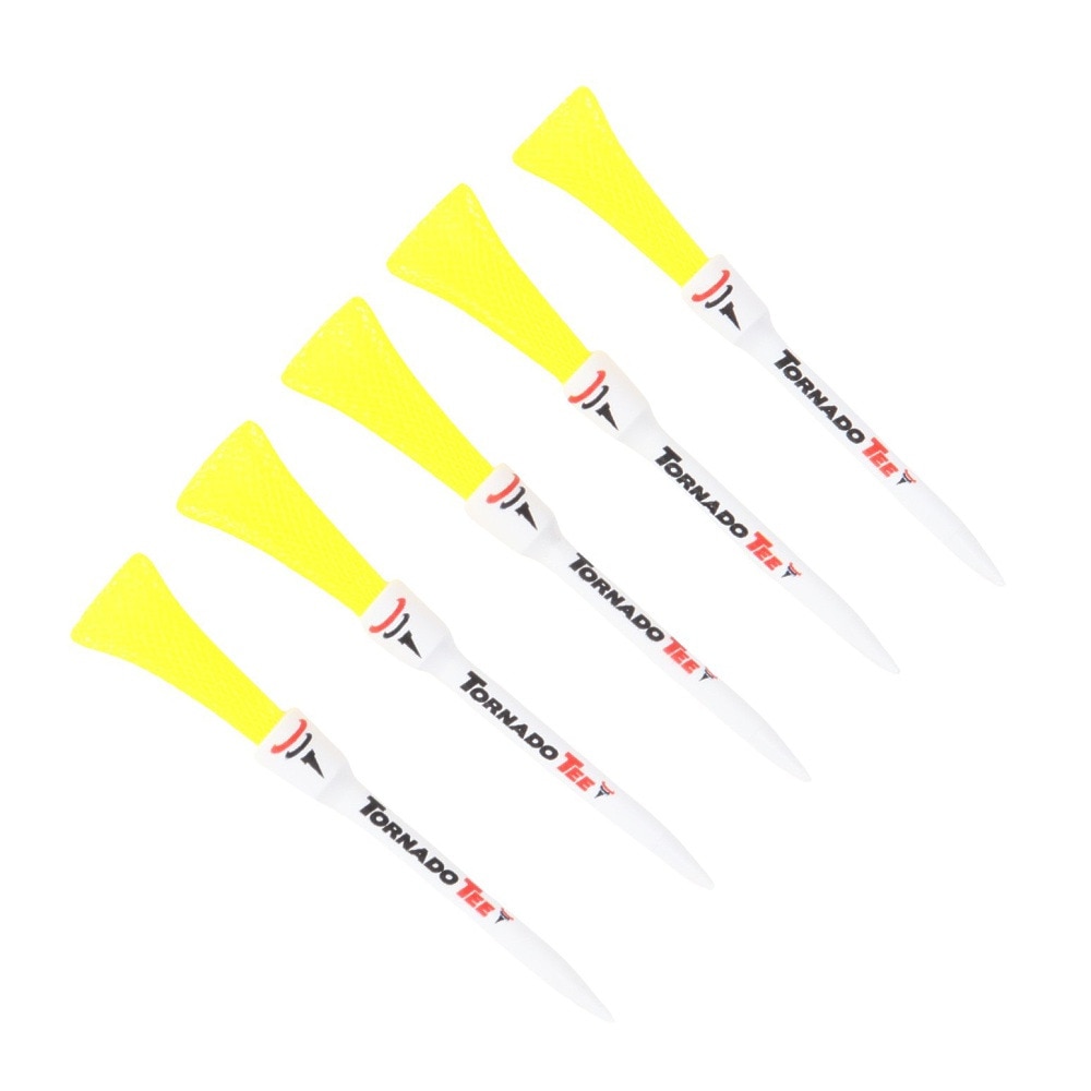 レベルコ（LEVELCO）（メンズ、レディース）ゴルフ トルネードティー YELLOW 5本入