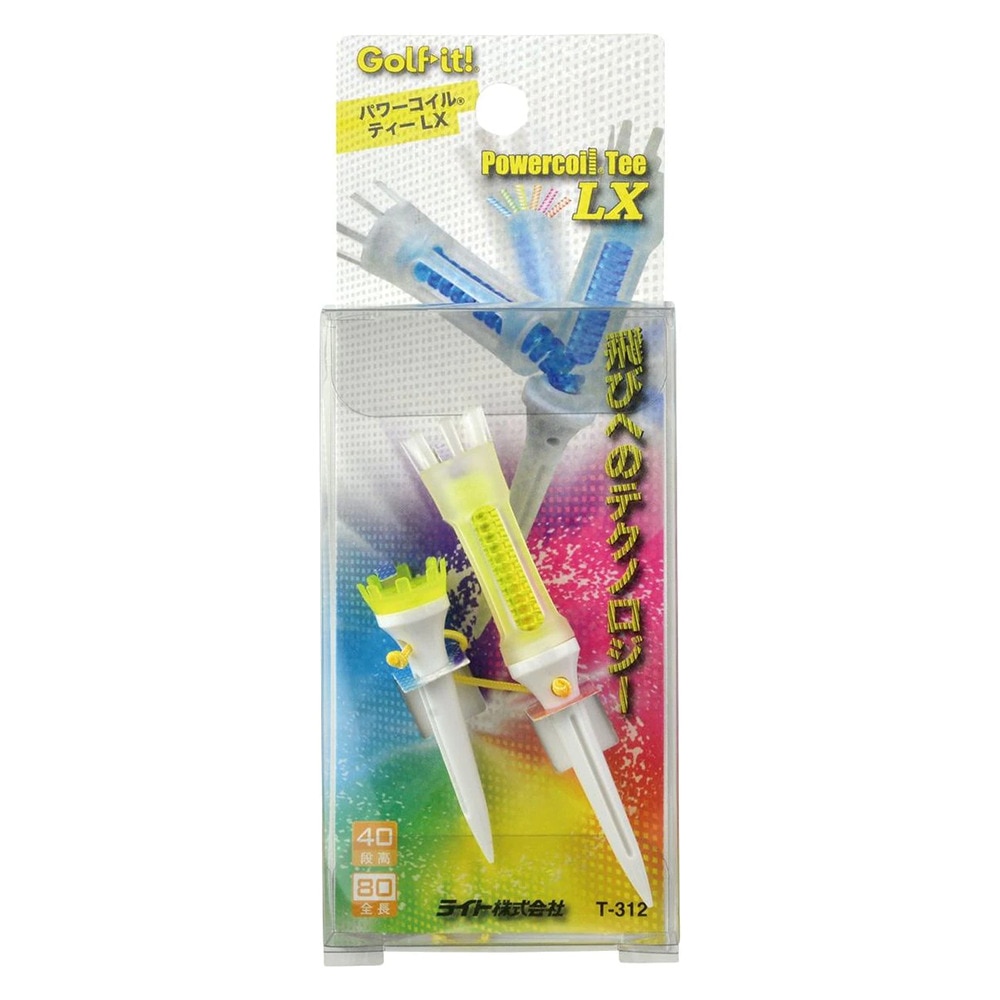 ライト（LITE）（メンズ、レディース）パワーコイル ティー LX 紐付き イエロー T-312 040