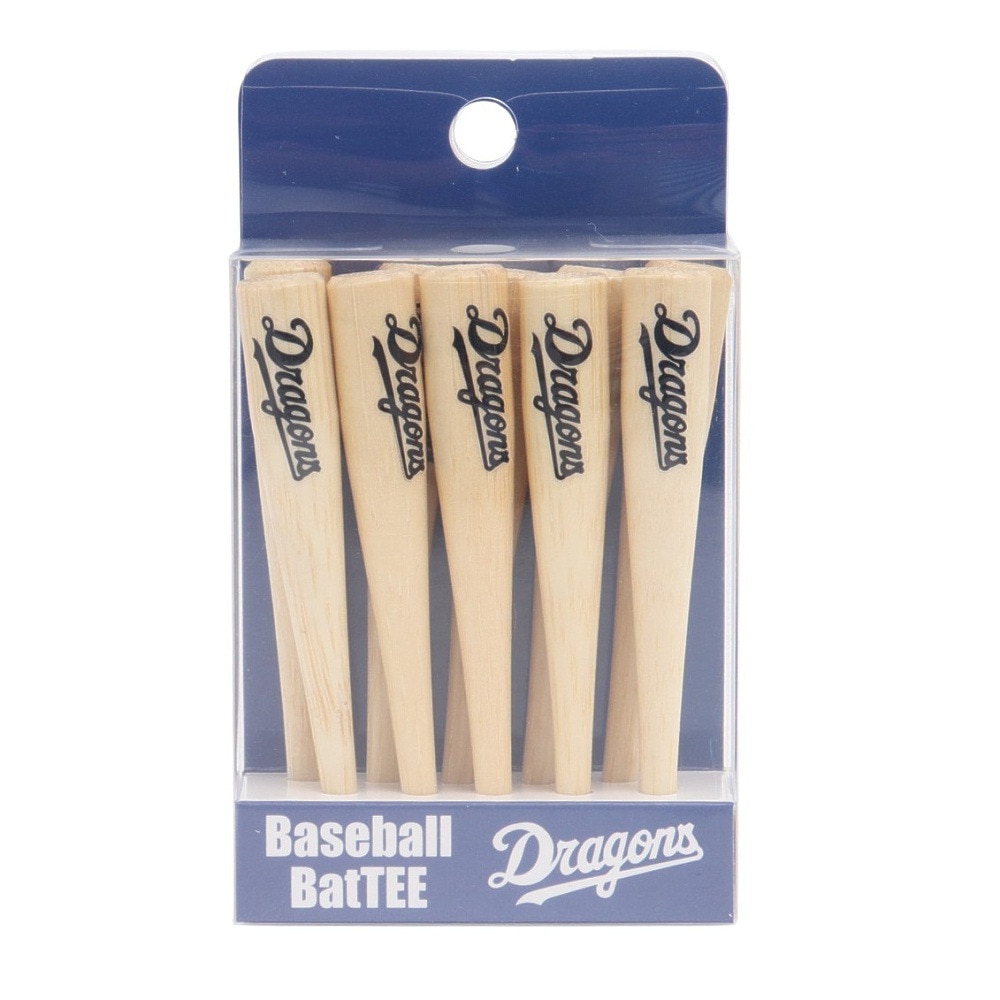 ホクシン（Hokushin）（メンズ、レディース）ゴルフ 中日ドラゴンズ バット型ティー 10本入り 24TEE3