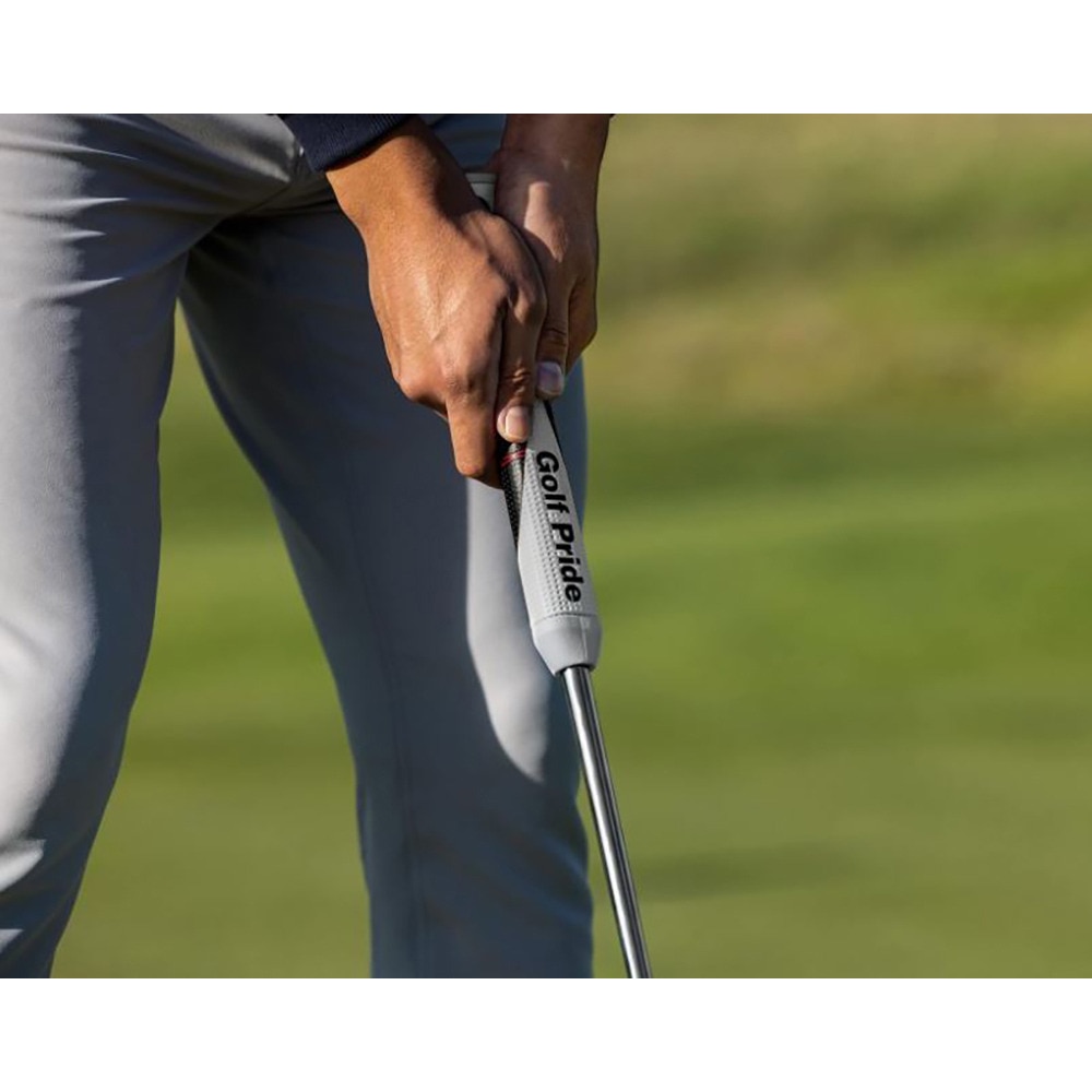 ゴルフプライド（Golf Pride）（メンズ、レディース）ゴルフグリップ リバーステーパーRTパター ラウンド ラージ バックライン無 WH/BK