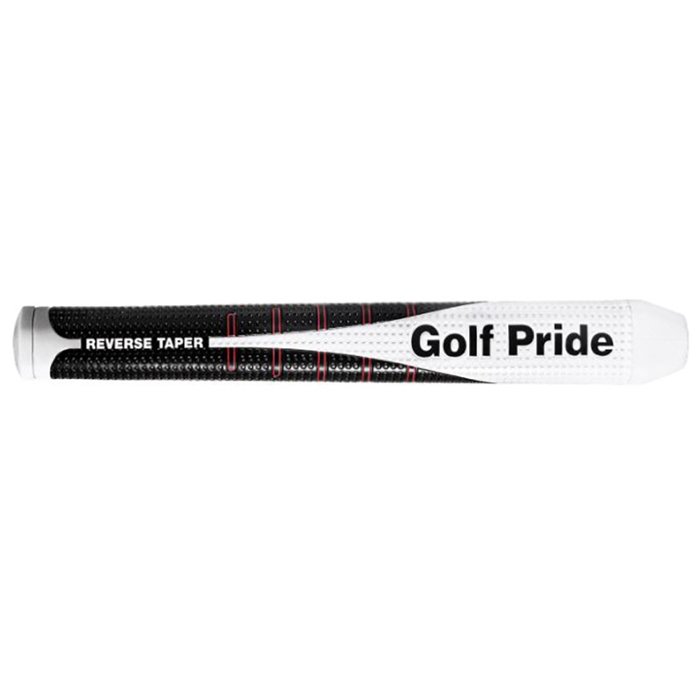 ゴルフプライド（Golf Pride）（メンズ、レディース）ゴルフグリップ リバーステーパーRTパター ラウンド ラージ バックライン無 WH/BK