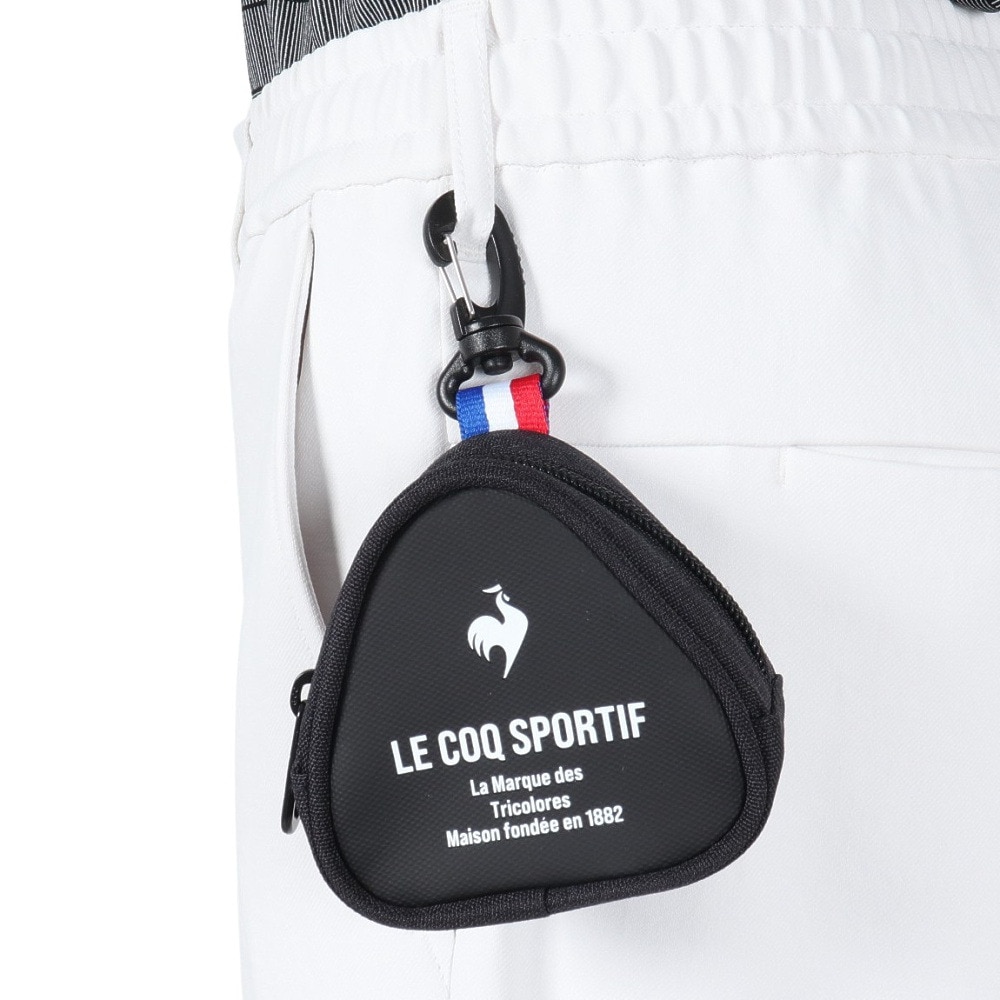 ルコックスポルティフ（lecoqsportif）（メンズ、レディース）ゴルフ ボールホルダー 3個用 QQBXJX62 BK00