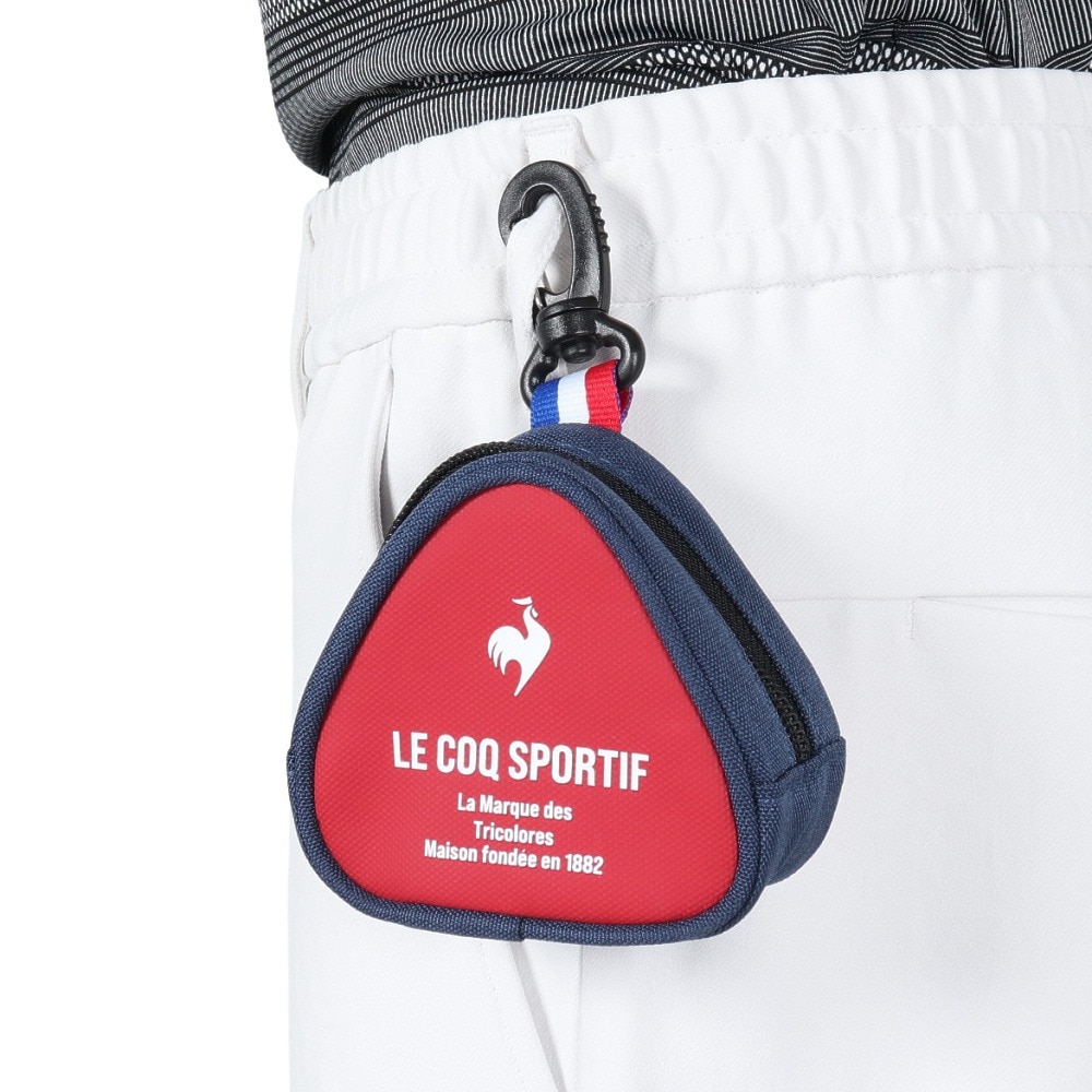 ルコックスポルティフ（lecoqsportif）（メンズ、レディース）ゴルフ ボールホルダー 3個用 QQBXJX62 RD00