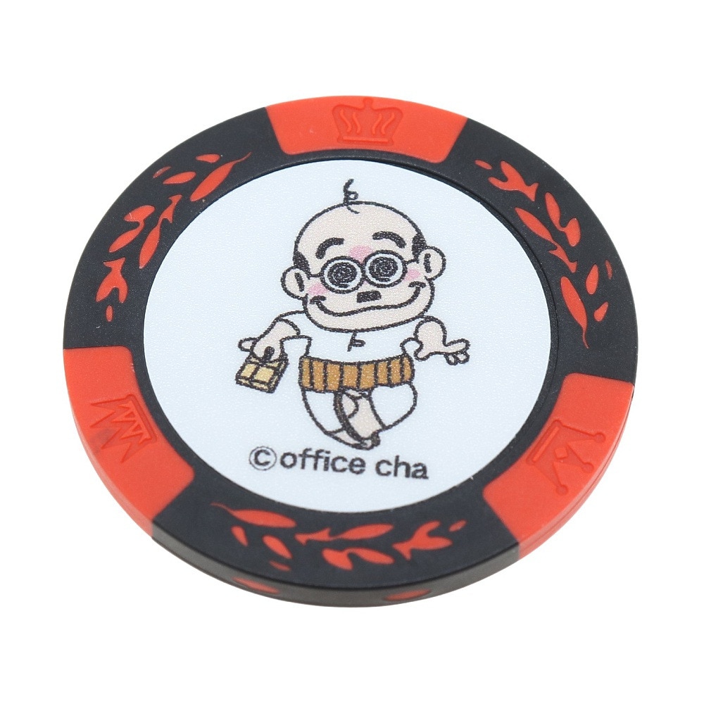 ホクシン（Hokushin）（メンズ、レディース）カジノチップマーカー 加トちゃんコイン RD MK0033-1