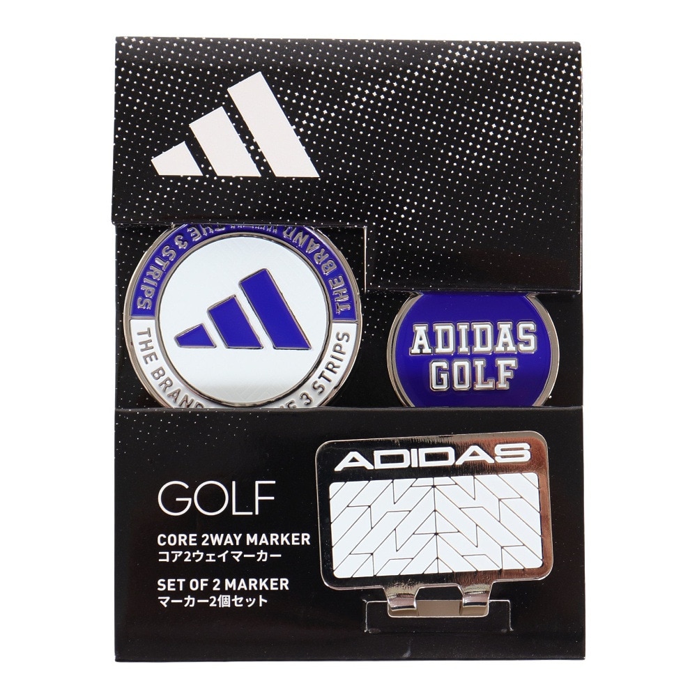 アディダス（adidas）（メンズ、レディース）ゴルフマーカー CORE 2way Marker ADM-933 WHLBL